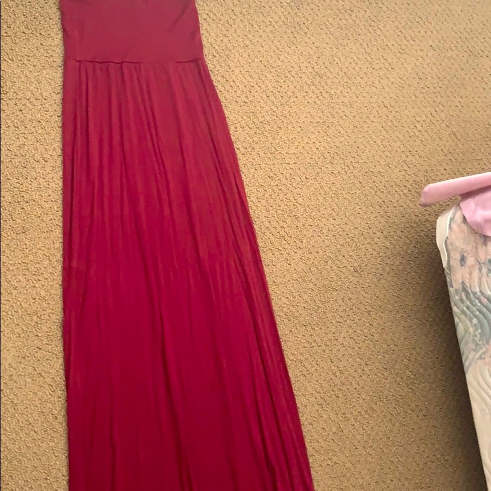 Burgundy Maxi skirt